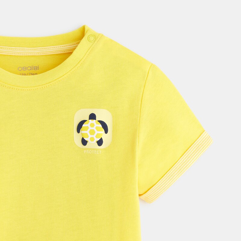 T-shirt à motif Jaune