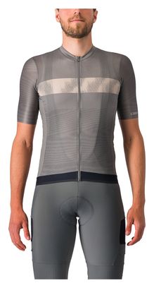 Maillot Manches Courtes Castelli Unlimited Endurance Gris