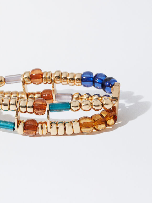 Pulseira elástica multicolorida - Multicolorida