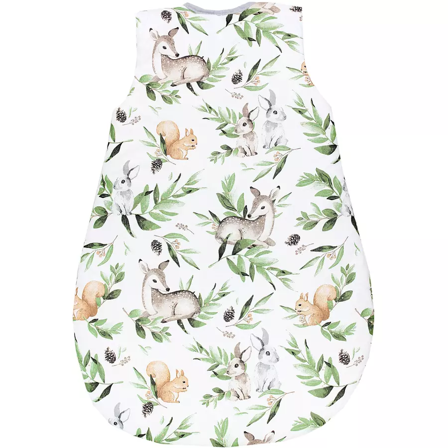 TupTam Baby Ganzjahres Schlafsack Ärmellos Wattiert grünbeige