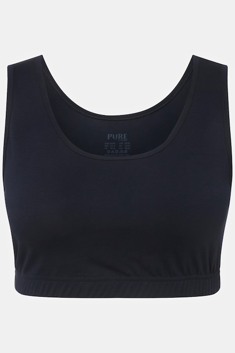 Bustier, breite Träger, Biobaumwolle