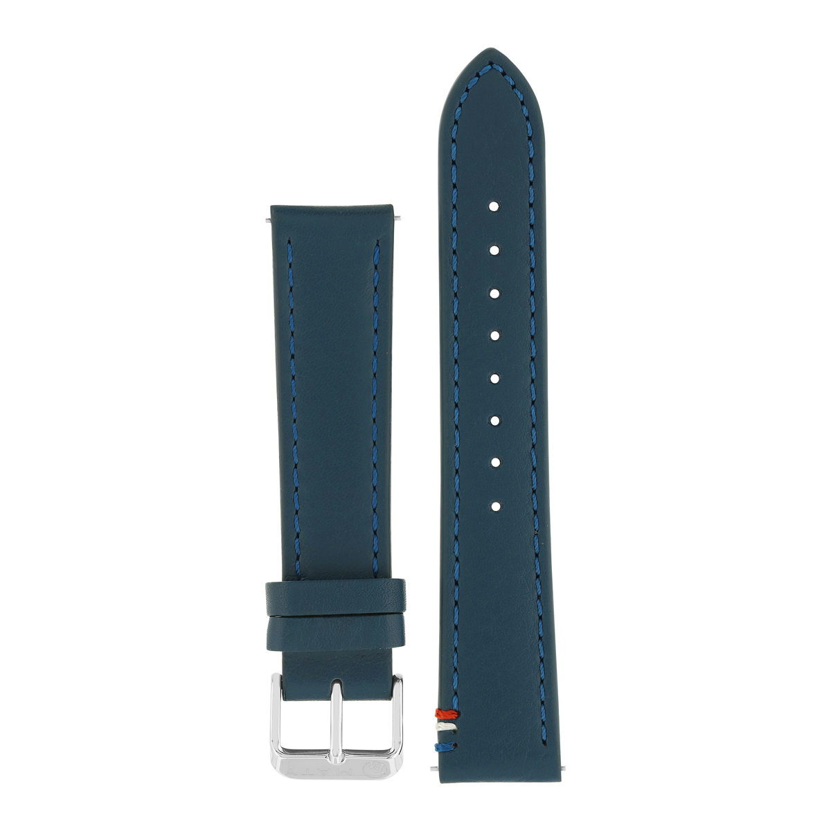 Bracelet de montre cuir bleu