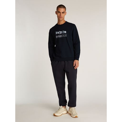 Tommy Hilfiger Flags Crewneck Sweatshirt, Desert Sky, XXL