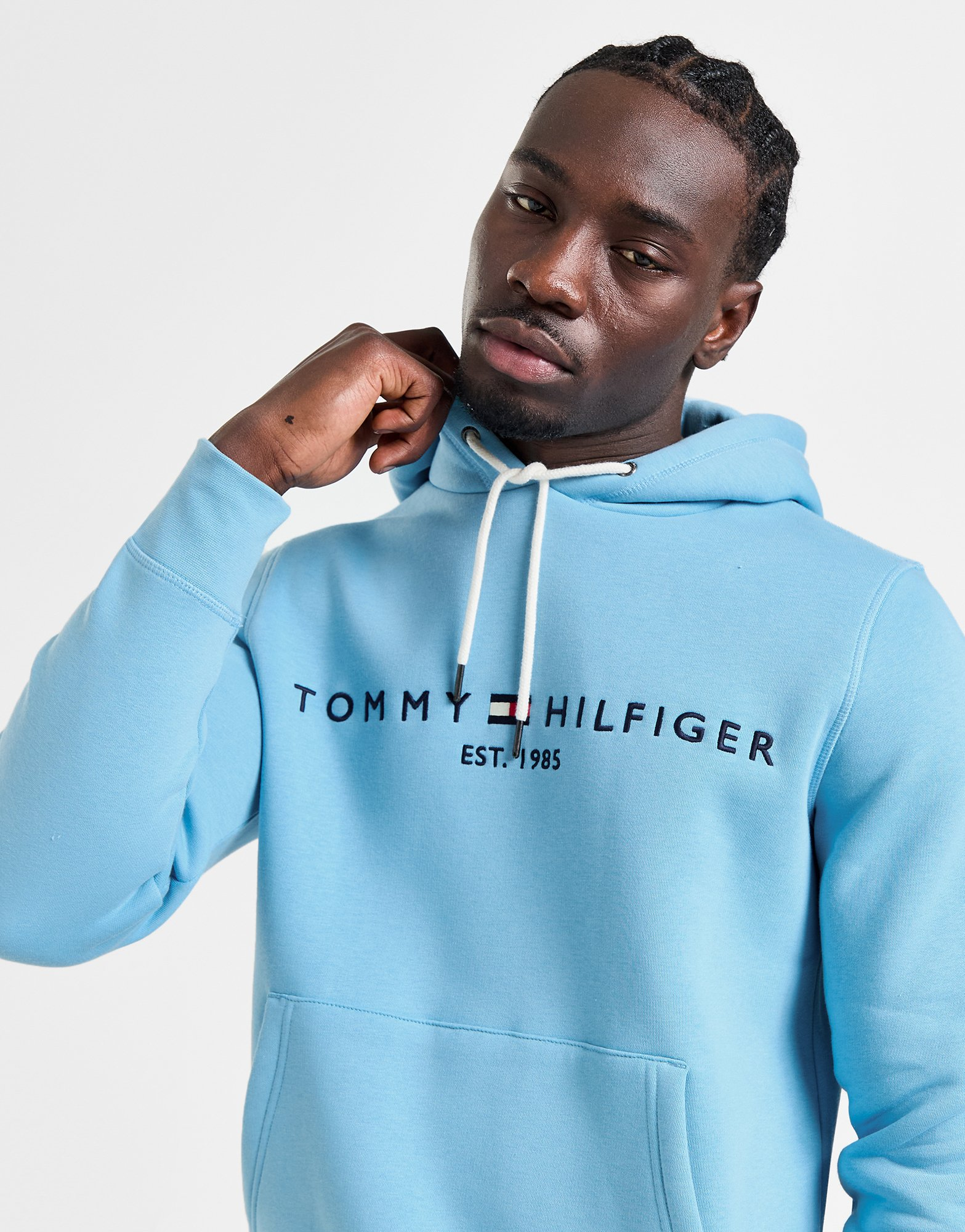 Tommy Hilfiger Sweat à Capuch Logo Brodé Homme