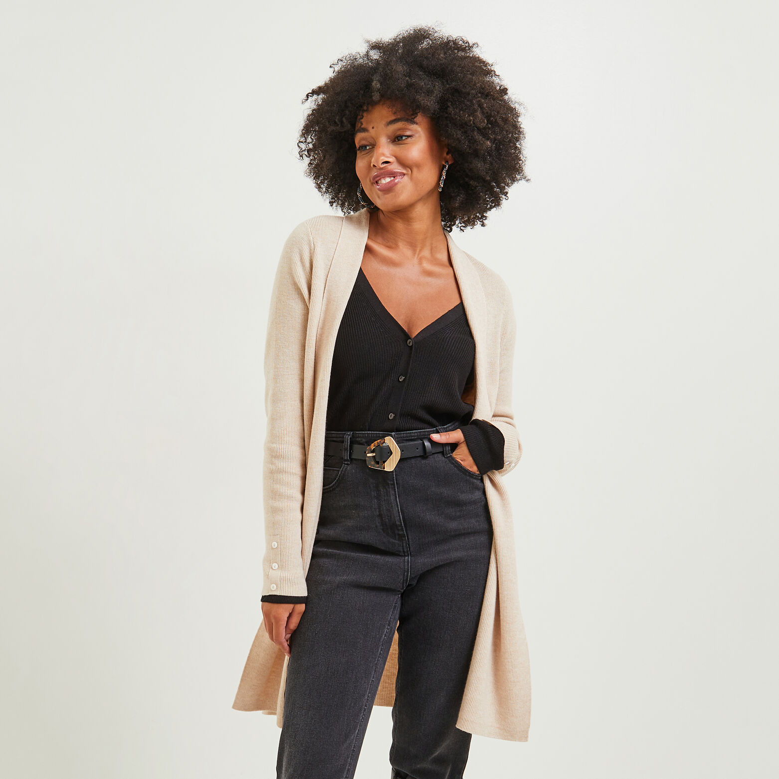 Gilet long femme
