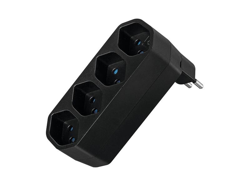 STEFFEN Manta Mehrfachadapter 4xT13 drehbar 4 Mehrfachadapter LINE 4xT13 drehbar 320° schwarz