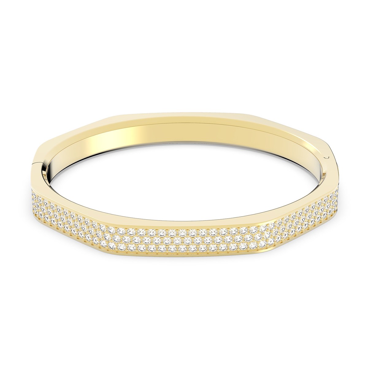 Bracelet jonc Swarovski Dextera doré S.
