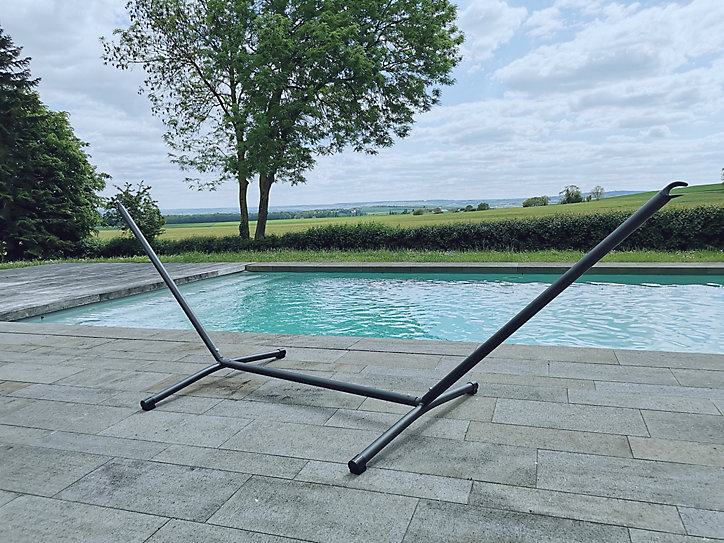 Support métal pour hamac Jobek Advant 120 anthracite