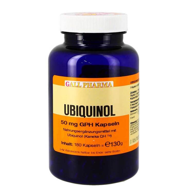 Ubiquinol 50 mg GPH Kapseln, 180 St
