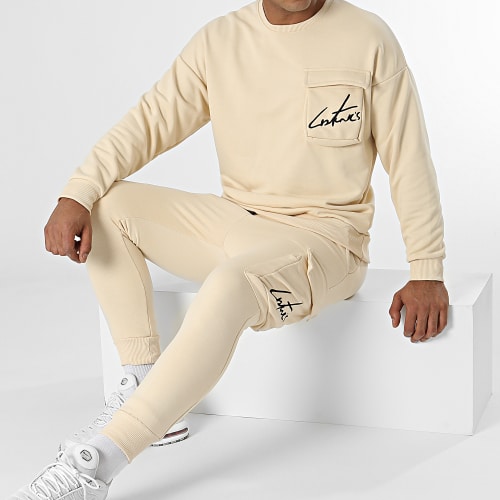 Ensemble De Survetement LL498 Beige