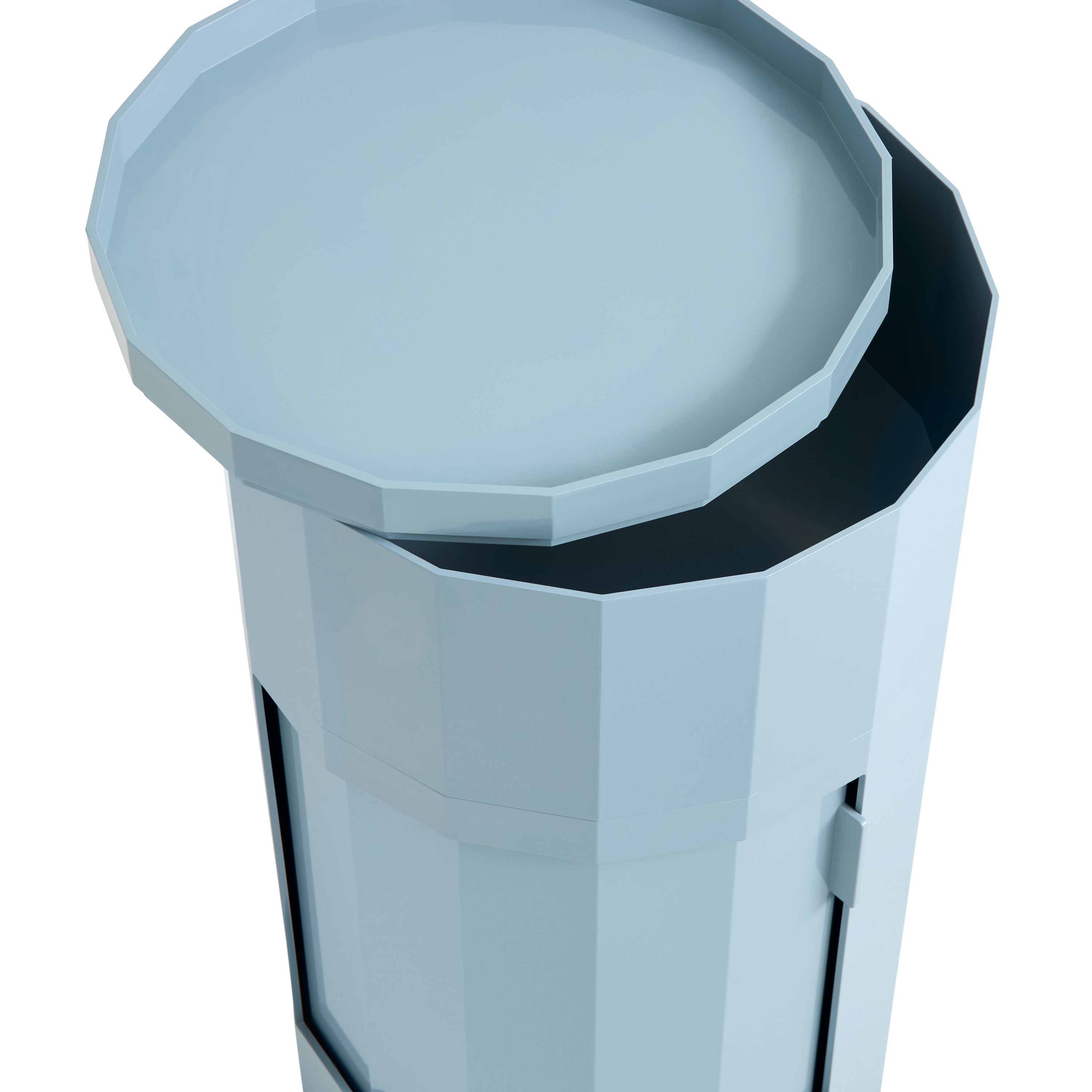 HAY Facet Bijzettafel met Opbergvak - High - Eggshell