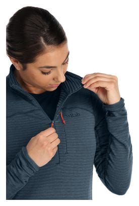 Pull Polaire Demi-Zip Femme Rab Ascendor Light Bleu