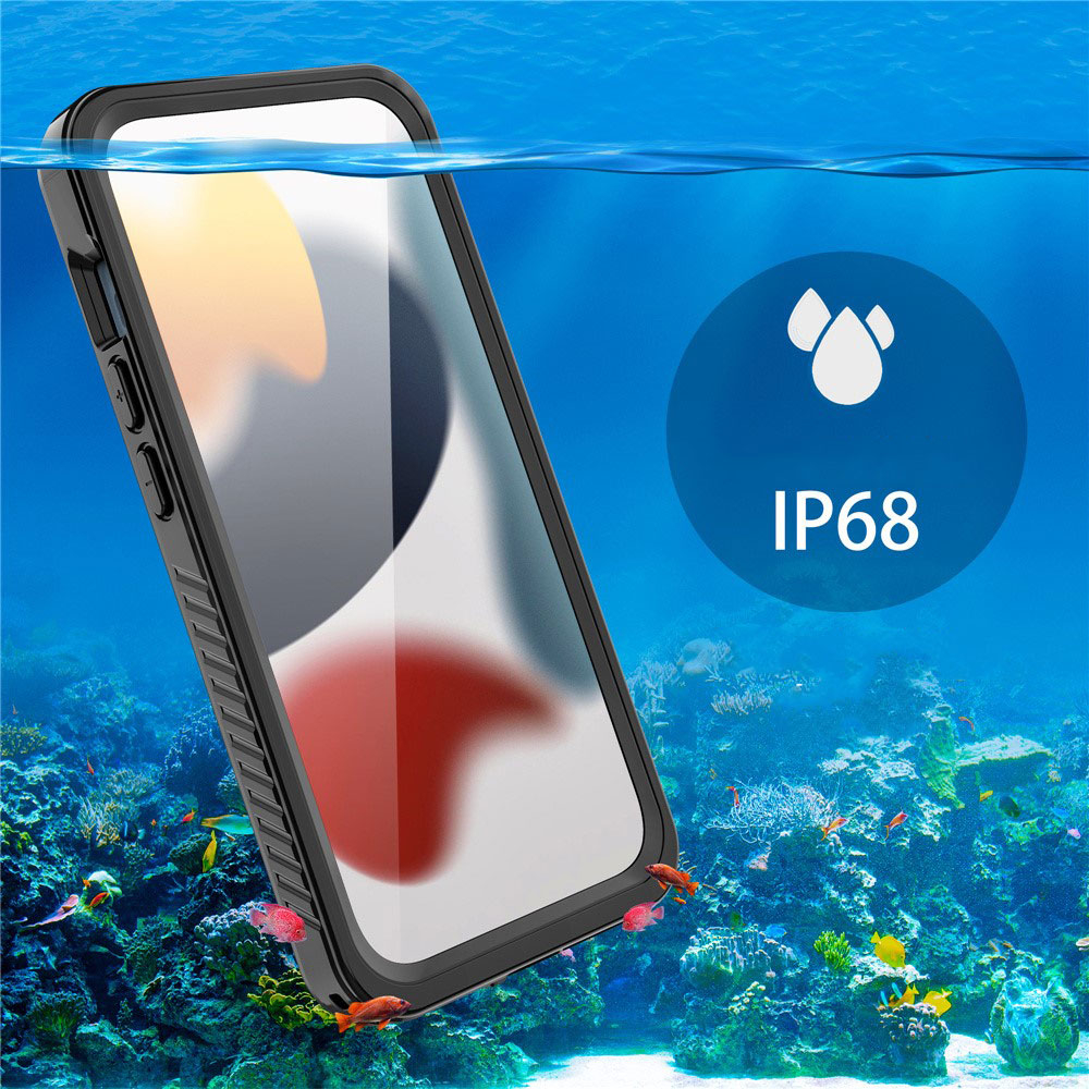 iPhone 15 Pro Max Wasserfeste Outdoor Schutz Hülle (IP68) - Schwarz