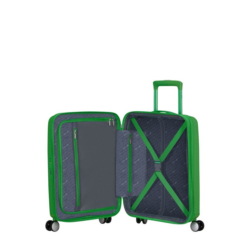 Valise cabine rigide Soundbox Extensible 55 cm Grass Green