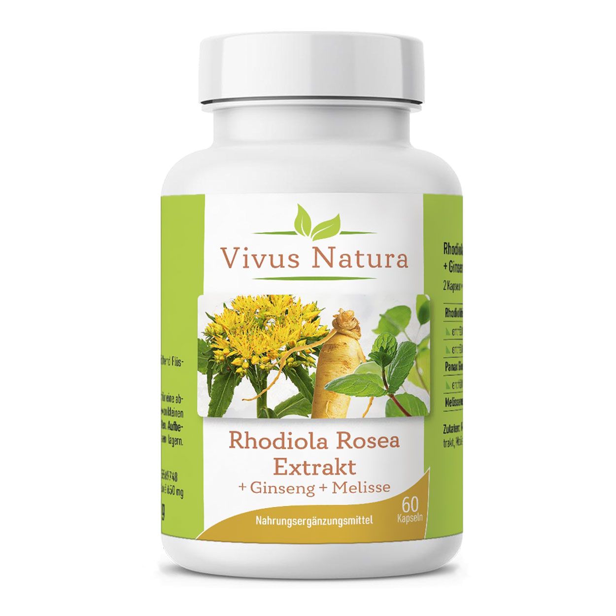 Vivus Natura Rhodiola Rosea Extrakt Kapseln