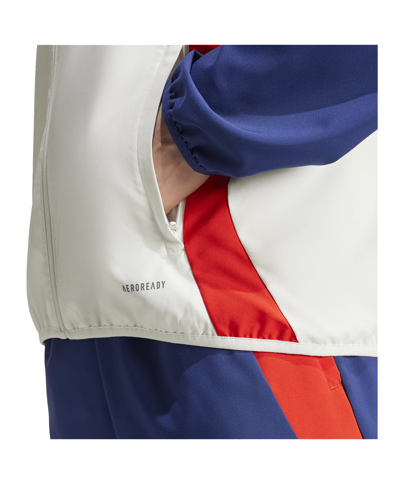 adidas Olympique Lyon Prematch Jacke 2024/2025 Weiss