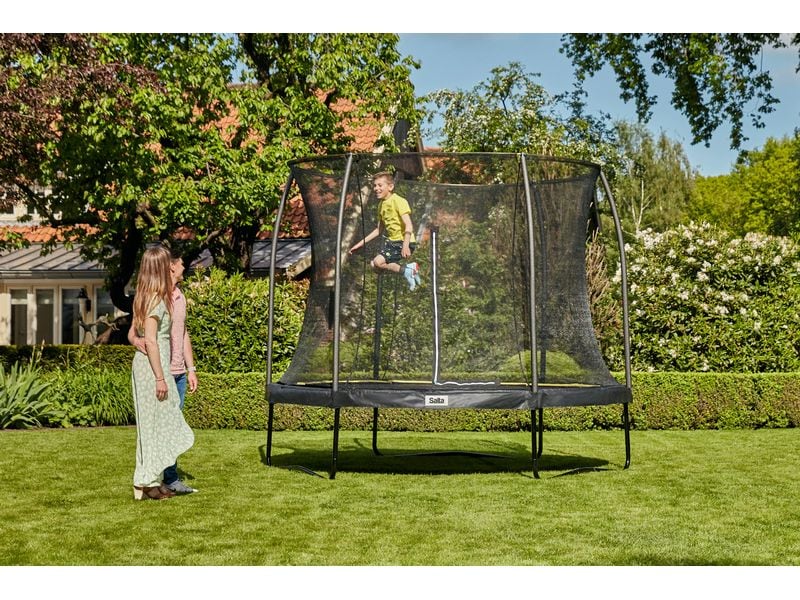 SALTA Trampolin Salta Komfort Edition 153 cm, Schwarz Trampolin im schlichten Design