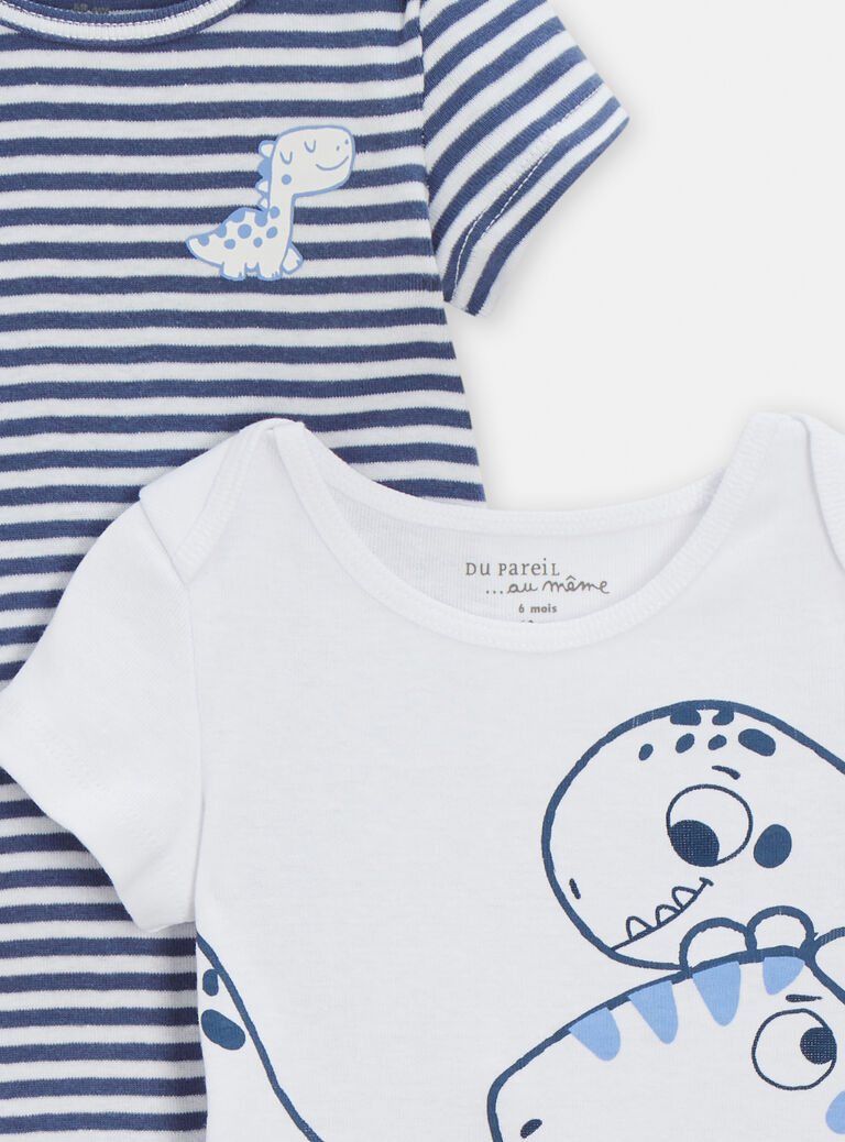 Lot de 2 body fantaisies pour bébé garçon