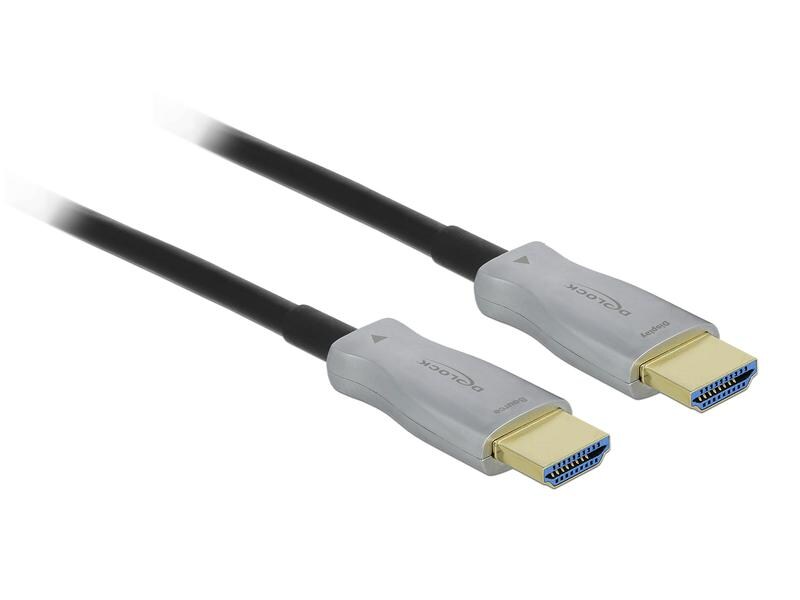 Delock Optisches Kabel aktiv 4K 60 Hz HDMI - HDMI, 50 m Aktives Optisches Kabel HDMI 4K 60 Hz 50 m