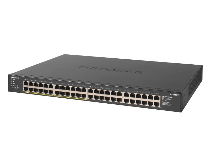 Netgear PoE  Switch GS348PP-100EUS 48 Port unmanaged Gigabit-Ethernet-PoE   -Switch mit 48 Ports von NETGEAR (GS348PP)