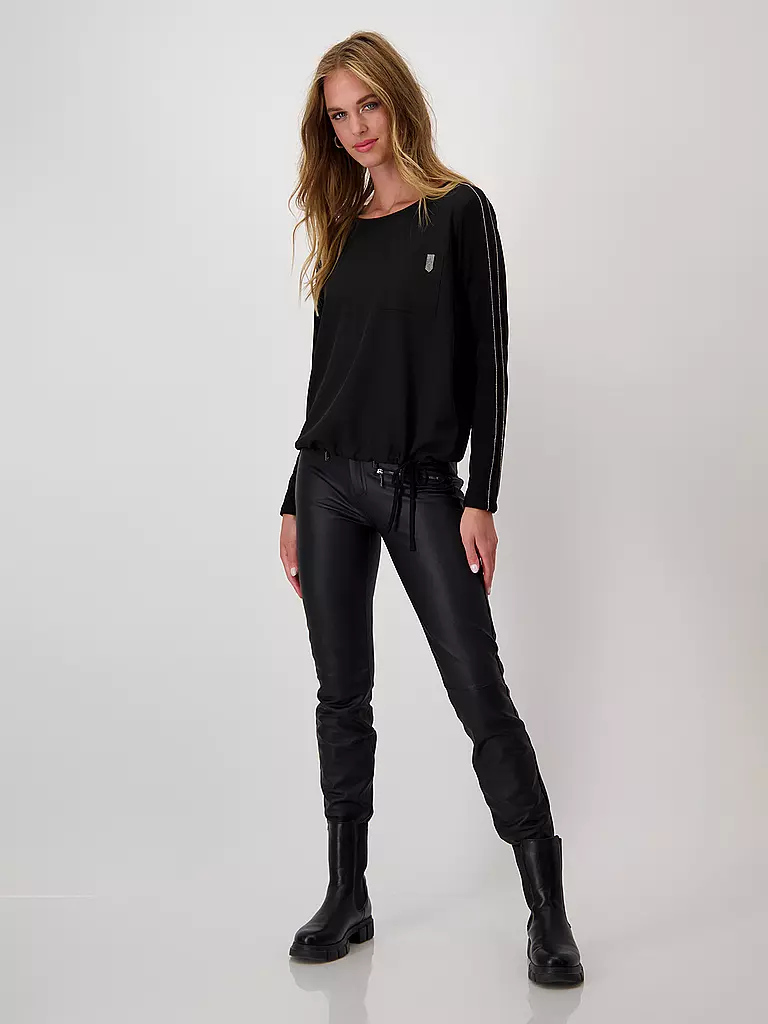 MONARI Blusenshirt schwarz