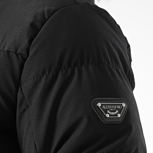 Doudoune Capuche Fourrure Leto 2.0 Puffer Noir