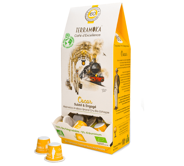 15 Capsules Sir Oscar Bio - compatibles Nespresso® - TERRAMOKA