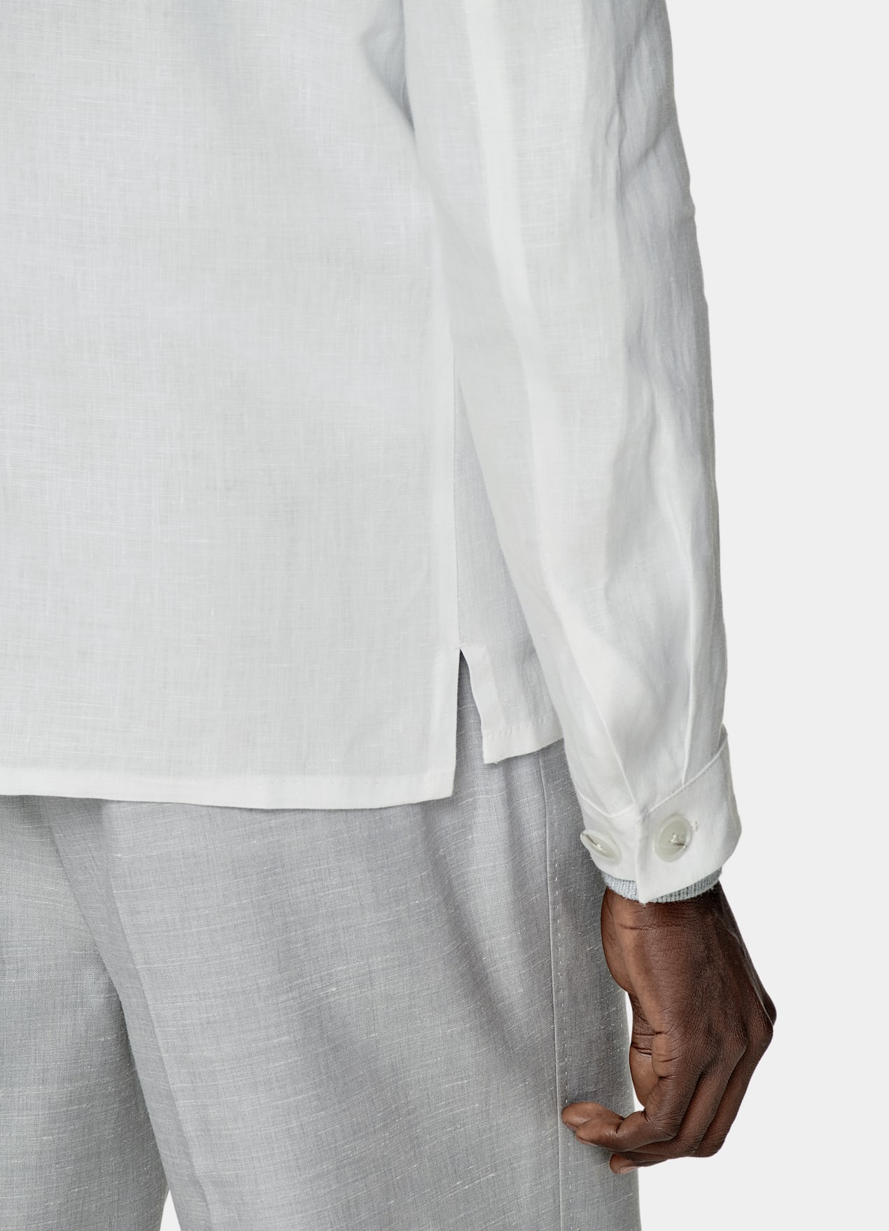 Veste chemise coupe Relaxed blanche