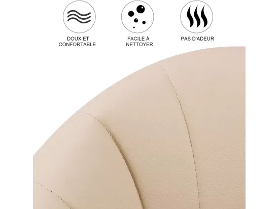 Chaise Haute Bébé Pliable Evolutive, Chaise Haute Enfant Réglable, Nettoyage facile, Avec Roulettes, Beige/Jaune clair