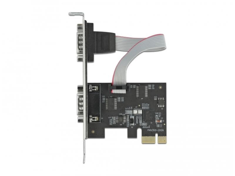 Delock PCI-Express-Karte 90001 2x Seriell / RS-232 PCIe-Schnittstellenerweiterungskarte: 2x RS-232