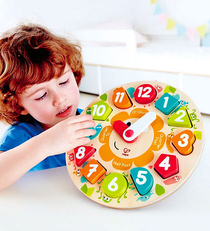 Hape Motorikspielzeug - Klobiges Uhrenpuzzle