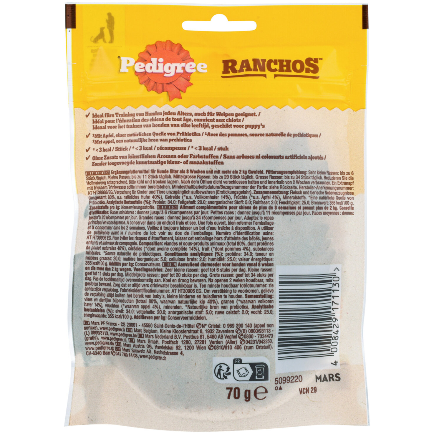 Pedigree Ranchos Cubes Huhn