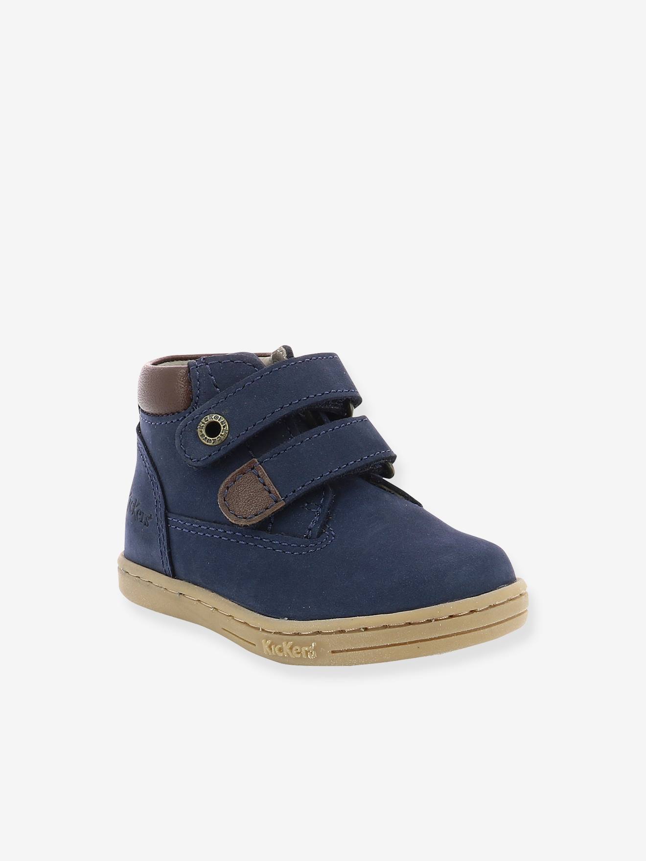 Botas Tackeasy KICKERS® lisas azul-escuras para bebê menino