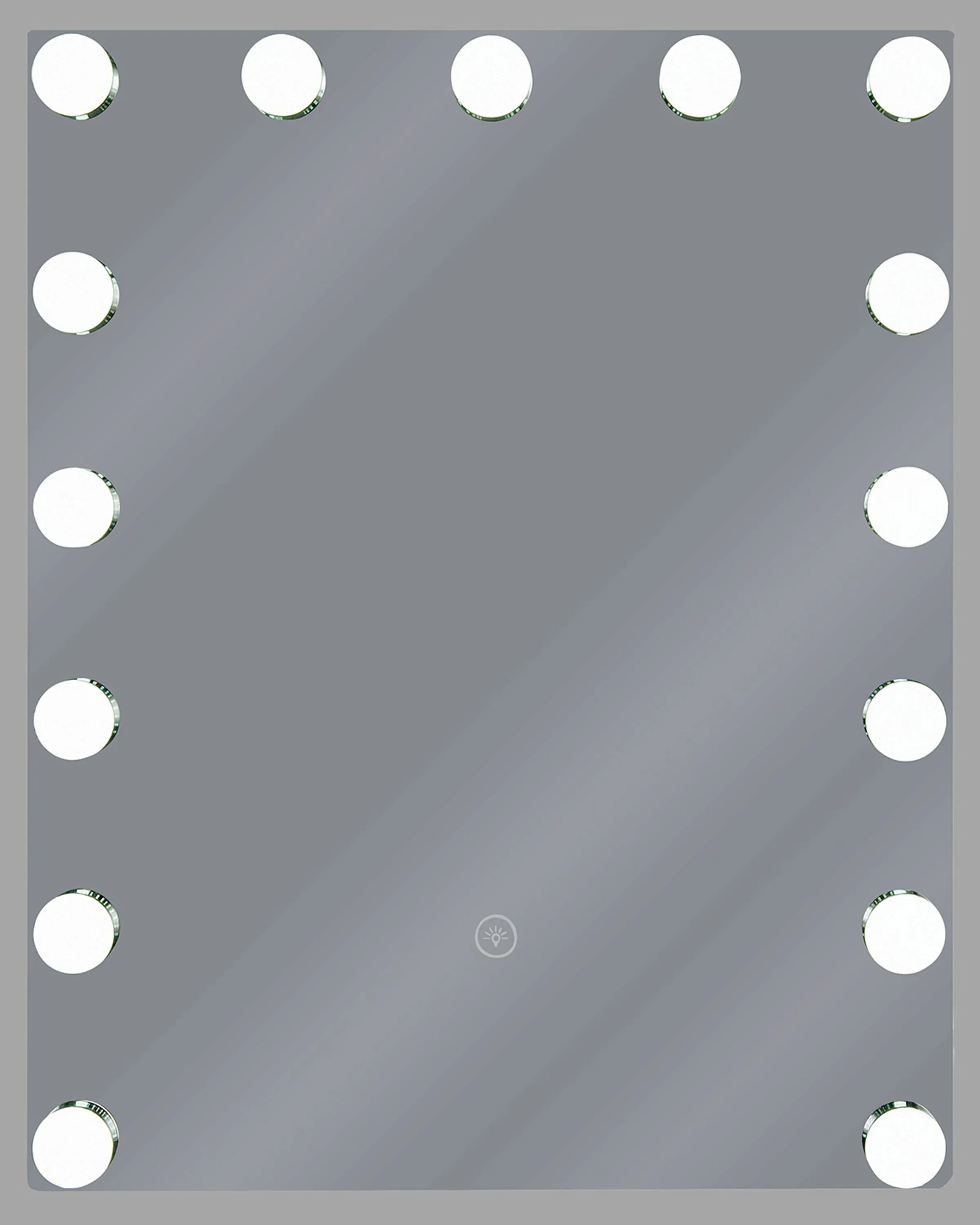LED badkamerspiegel LUCENAY 40 cm 50 cm Zilver