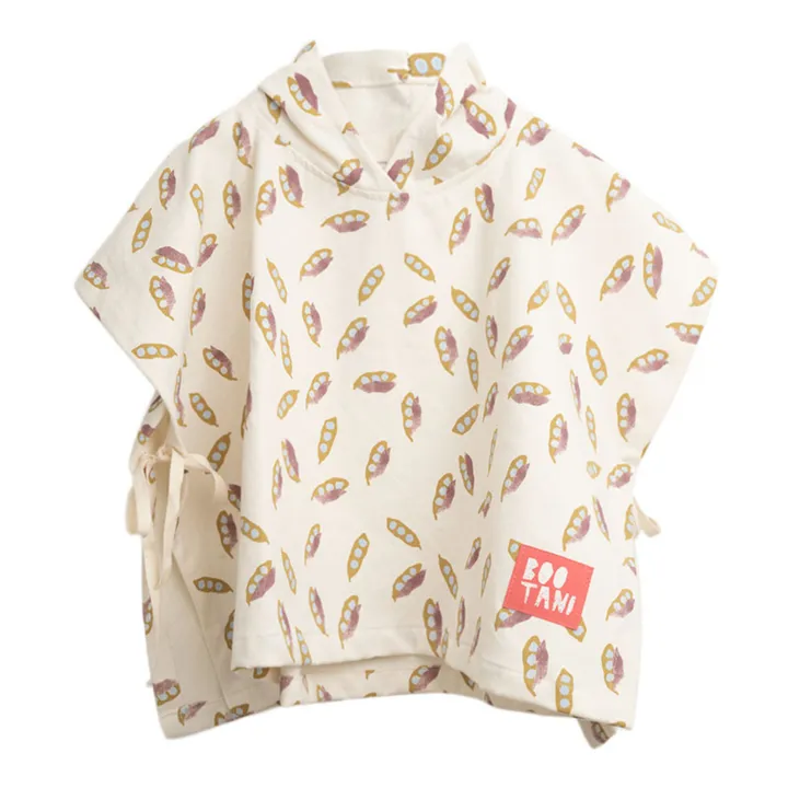 Bootani Poncho Coton Bio Pois | Ecru
