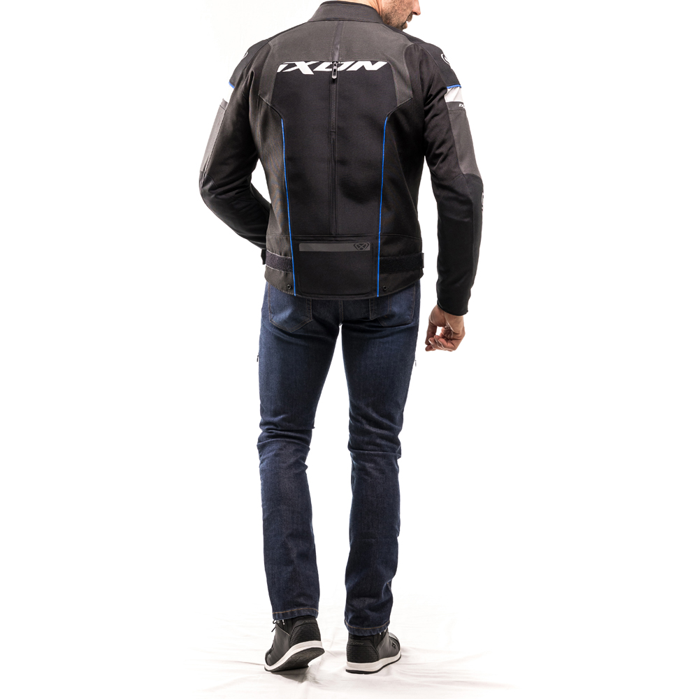 Ixon - Blouson Allroad Noir / Anthracite / Bleu