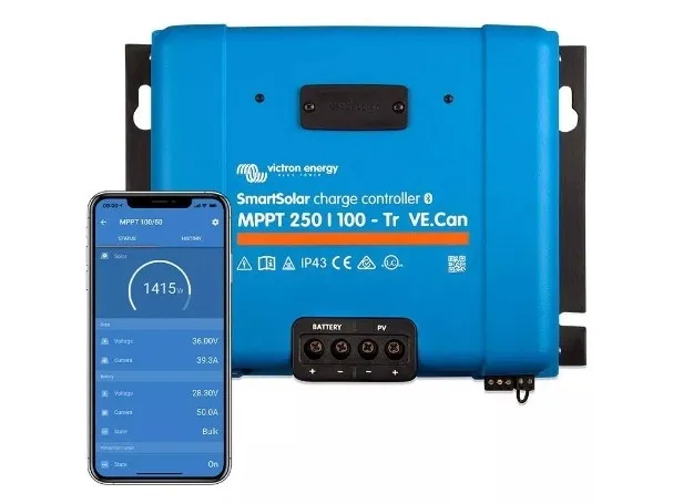 Victron Energy SmartSolar MPPT 150/100-MC4 VE.Can laderegulator (12/24/36/48V)