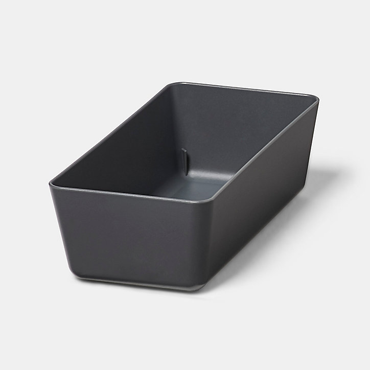 Range couverts GoodHome Nitaki gris 18 x 9 cm, 1 compartiment