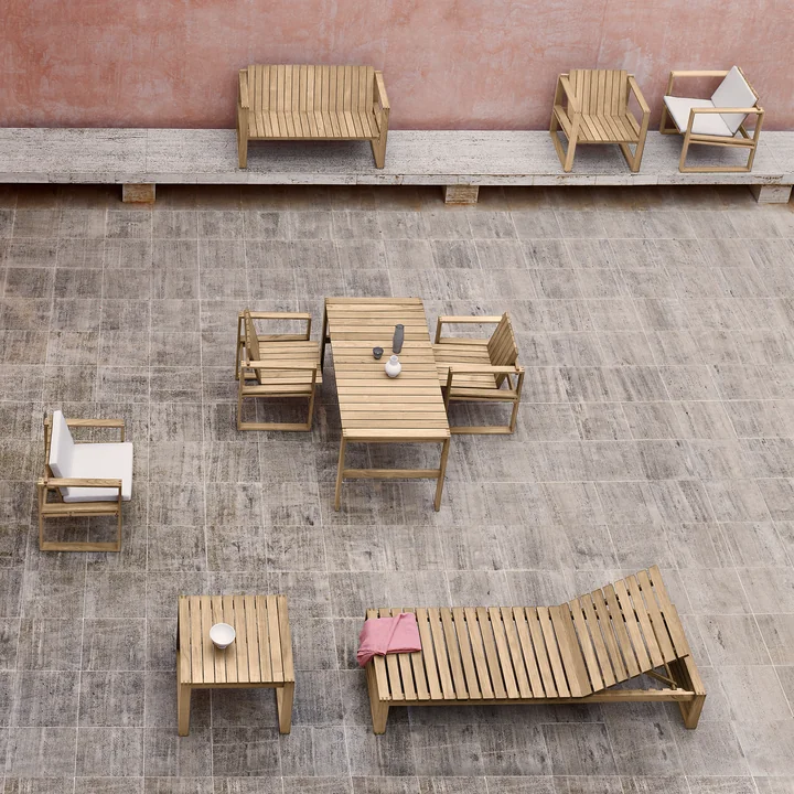 Carl Hansen - BK10 Gartenstuhl, Teak unbehandelt