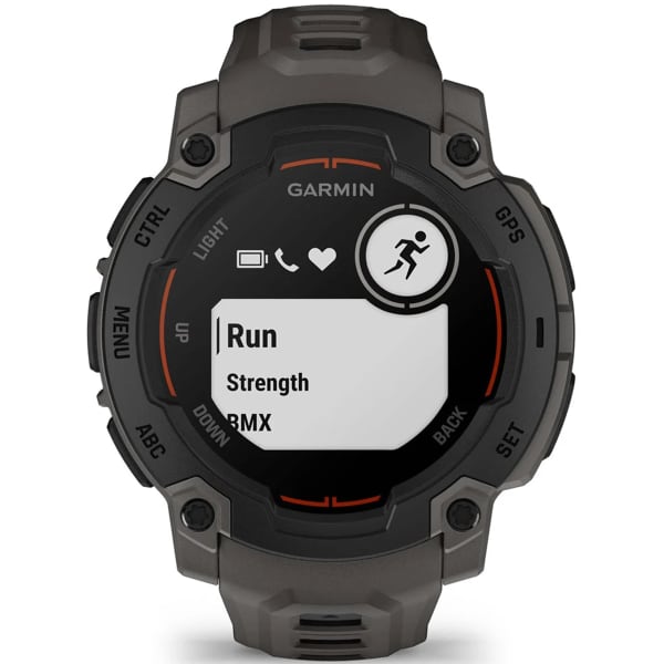SFS195_Cardio et GPS GARMIN INSTINCT E 45 MM BLACK BEZEL W/ CHARCOAL BAND
