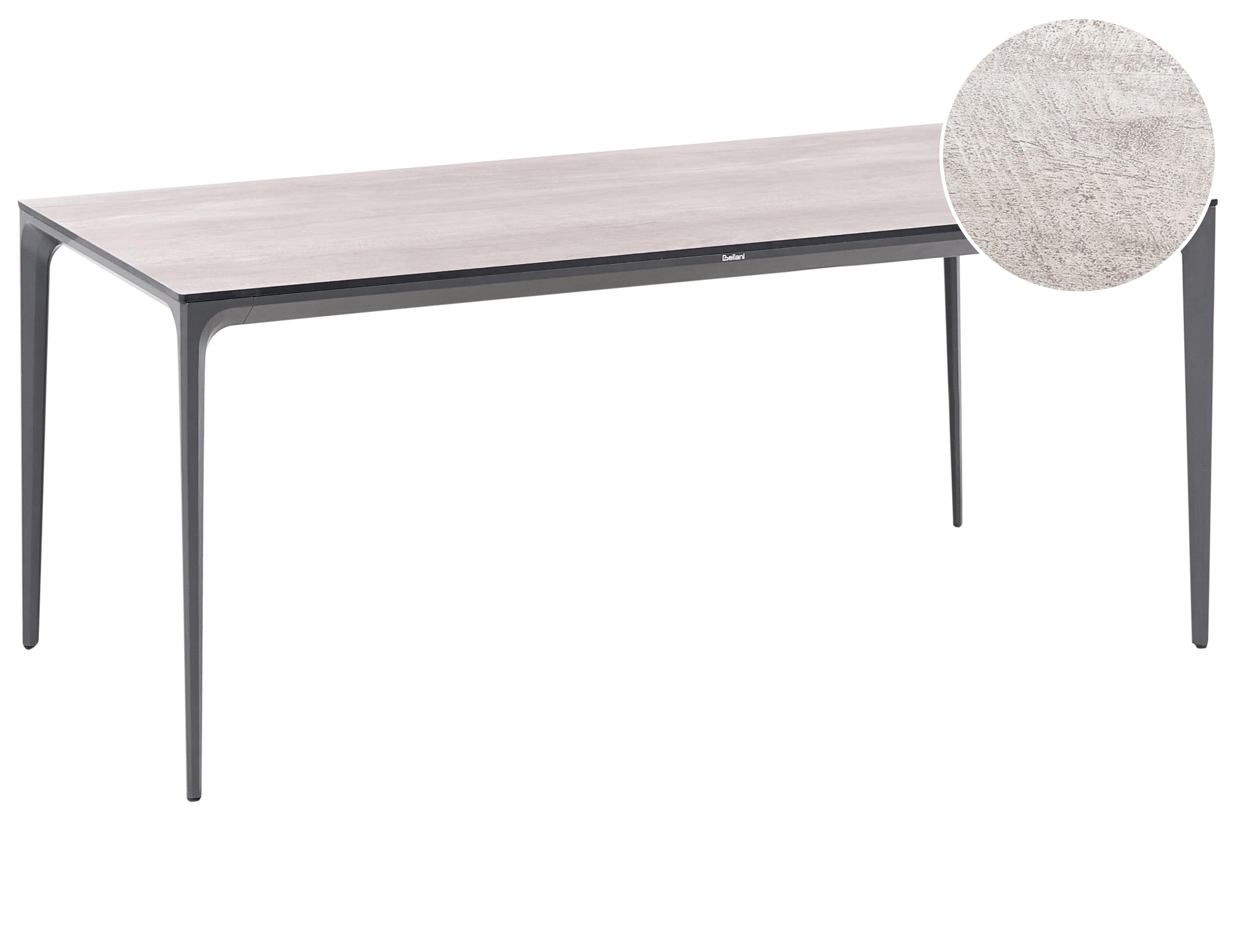 Tuin eettafel SOVARETO 180 cm 90 cm Houtachtig Lichtgrijs