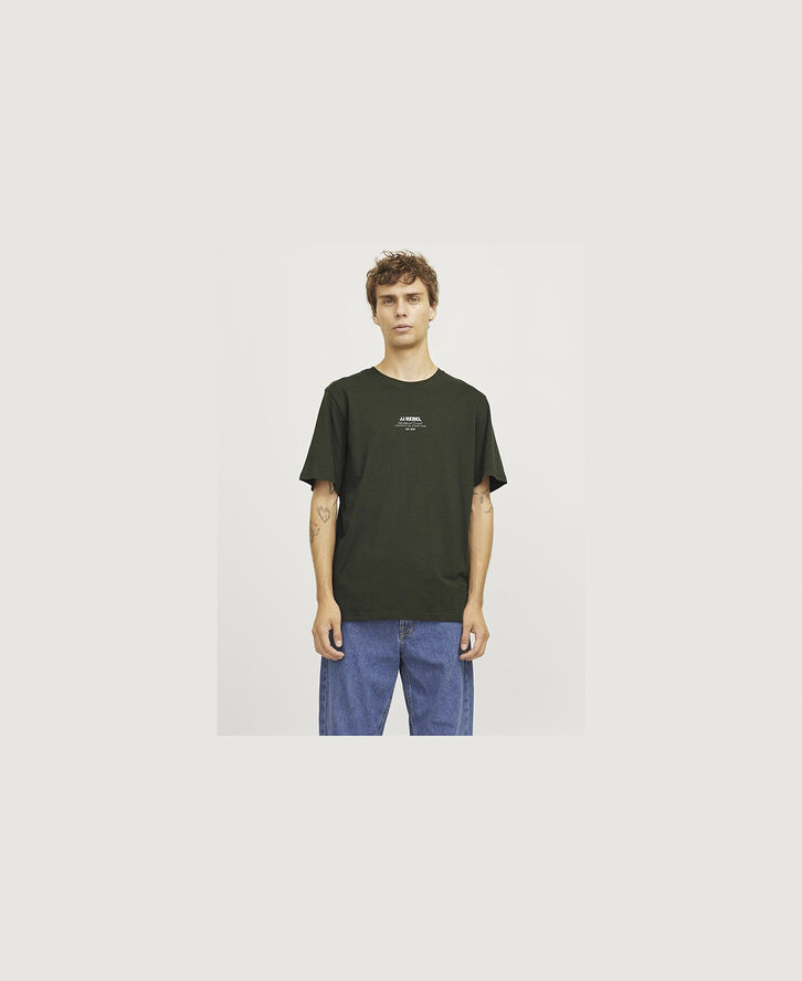 JJ-REBEL JREBLINO TEE SS CREW NECK Kombu green