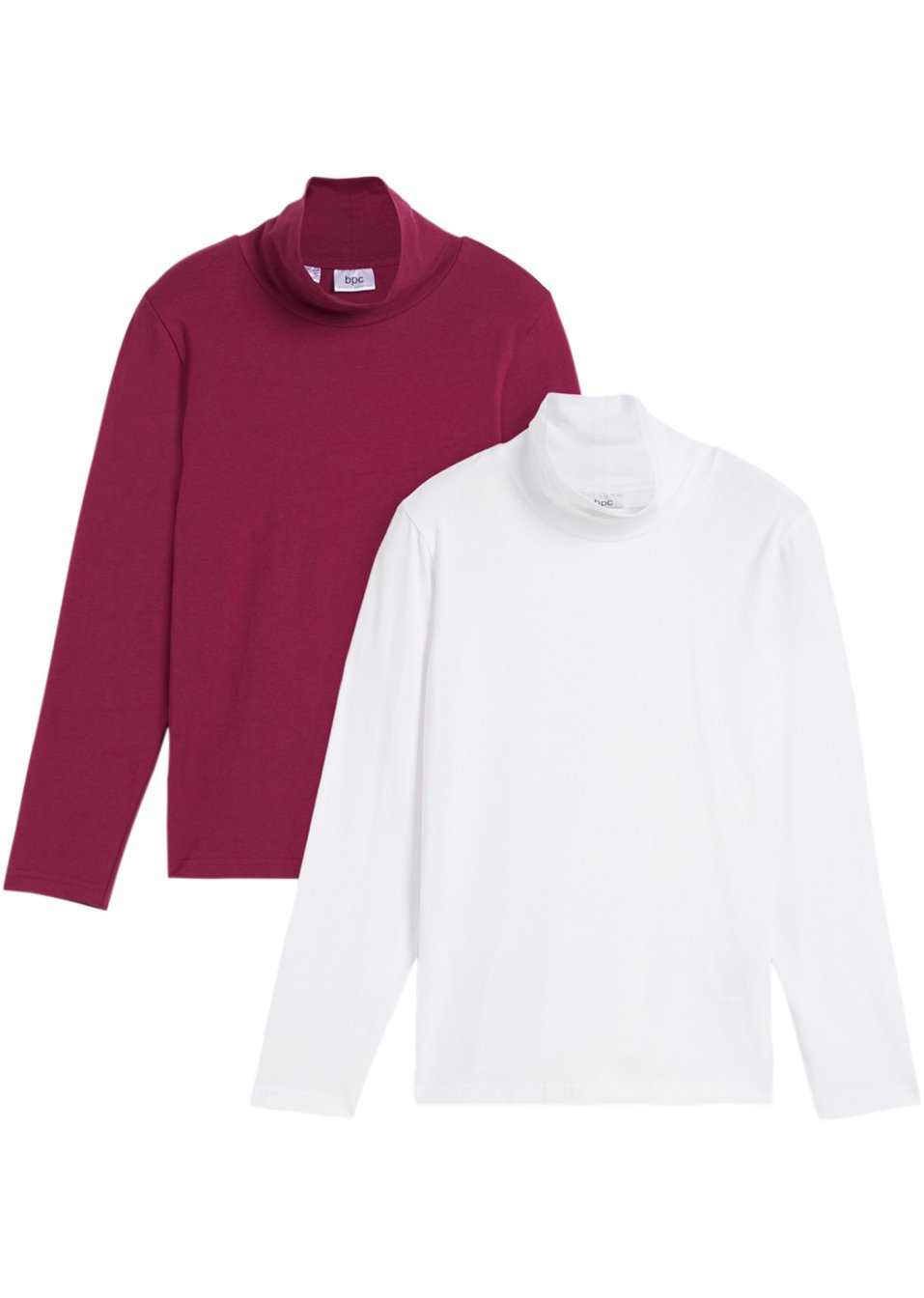 Lot de 2 T-shirts col roulé manches longues enfant
