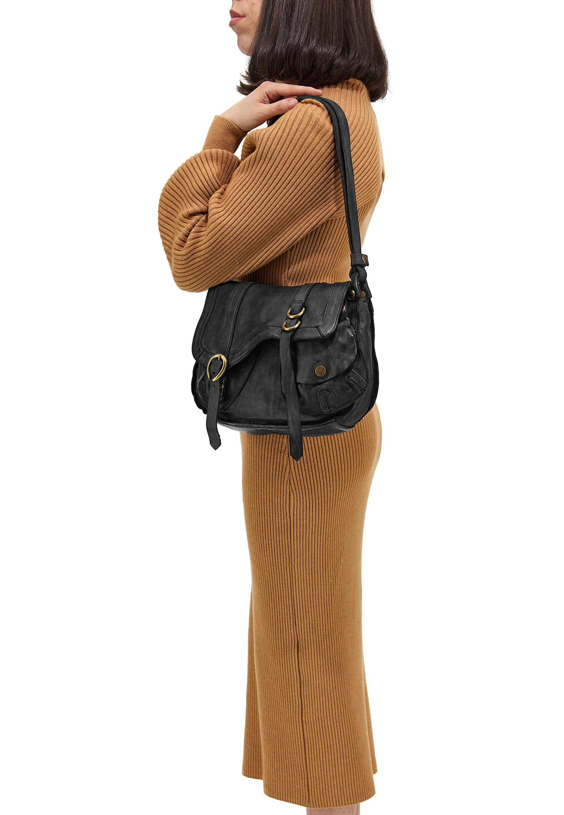 ARYA - Sac porté épaule | Noir
