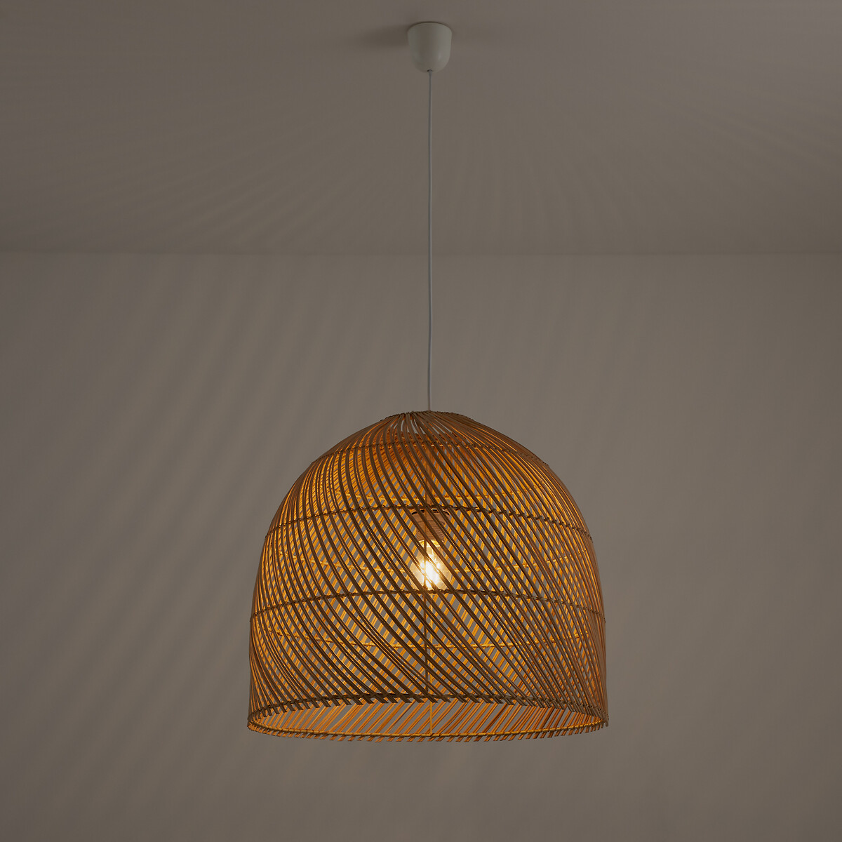 LA REDOUTE INTERIEURS<br>Luminária pendente de rattan Ø50 cm, Dankia