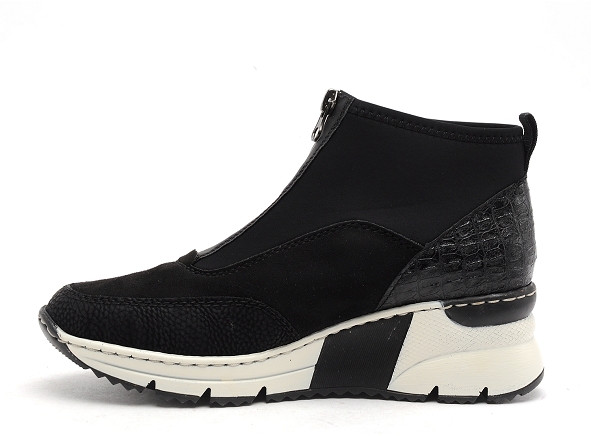 Rieker boots bottine plates femme n6352 noir