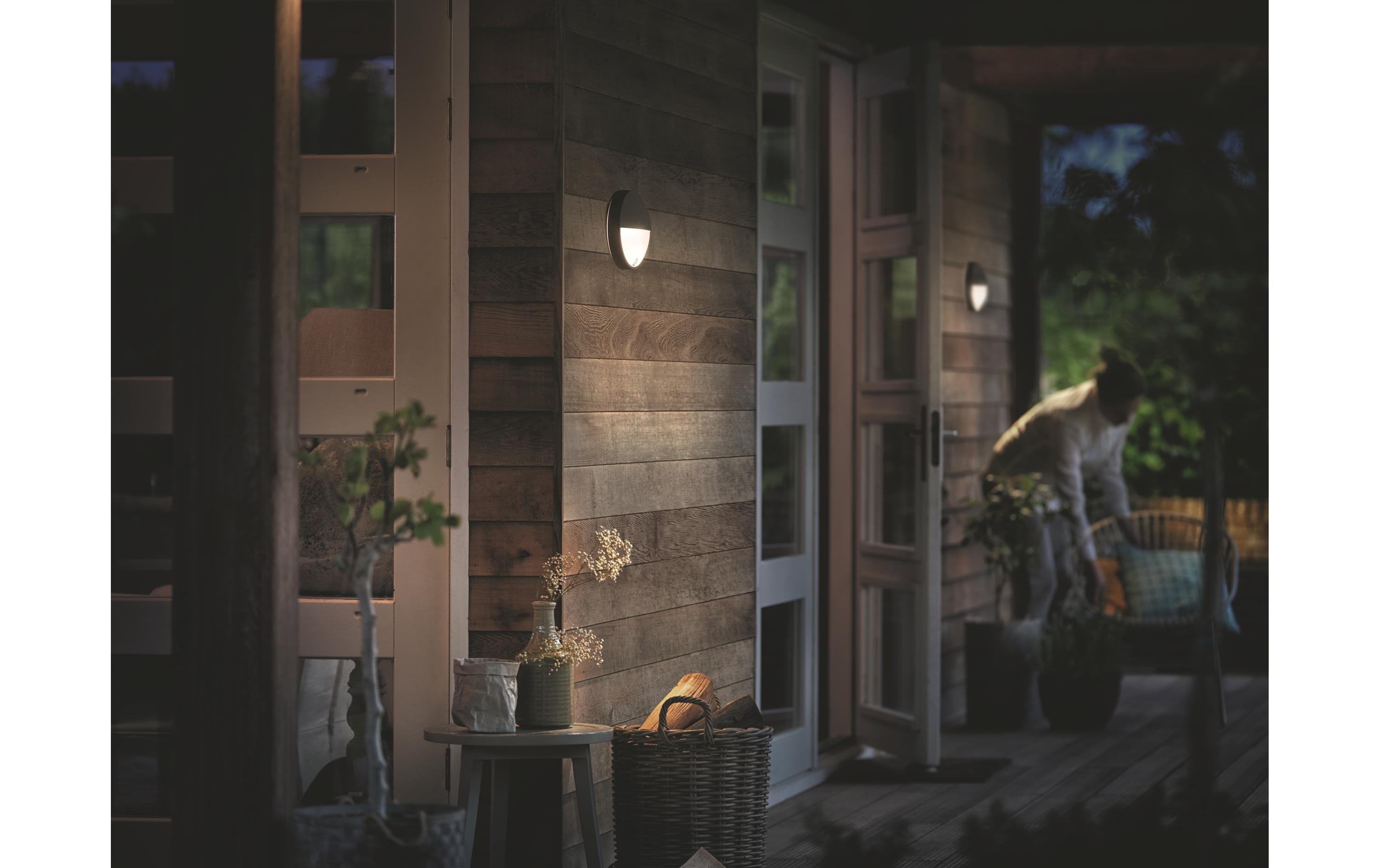 myGarden Wandleuchte Capricorn, 600 lm mit BewegungsmelderWandleuchte für den Aussenbereich, 1x 6 W, LED