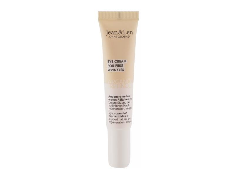 Jean & Len Augencrème Arganöl/Retinol 15 ml1 Stück Natürliche Augenpflege bei ersten Fältchen