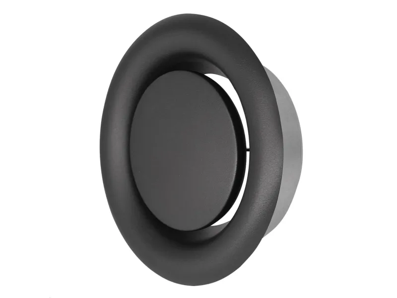 Diffuser EUROPLAST DM125A, d125 mm, extraction, anthracite color, metal