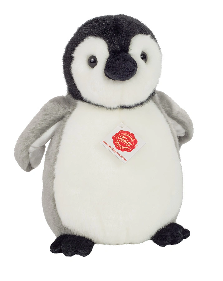 Kuscheltier PINGUIN (24 cm) in grau/weiß